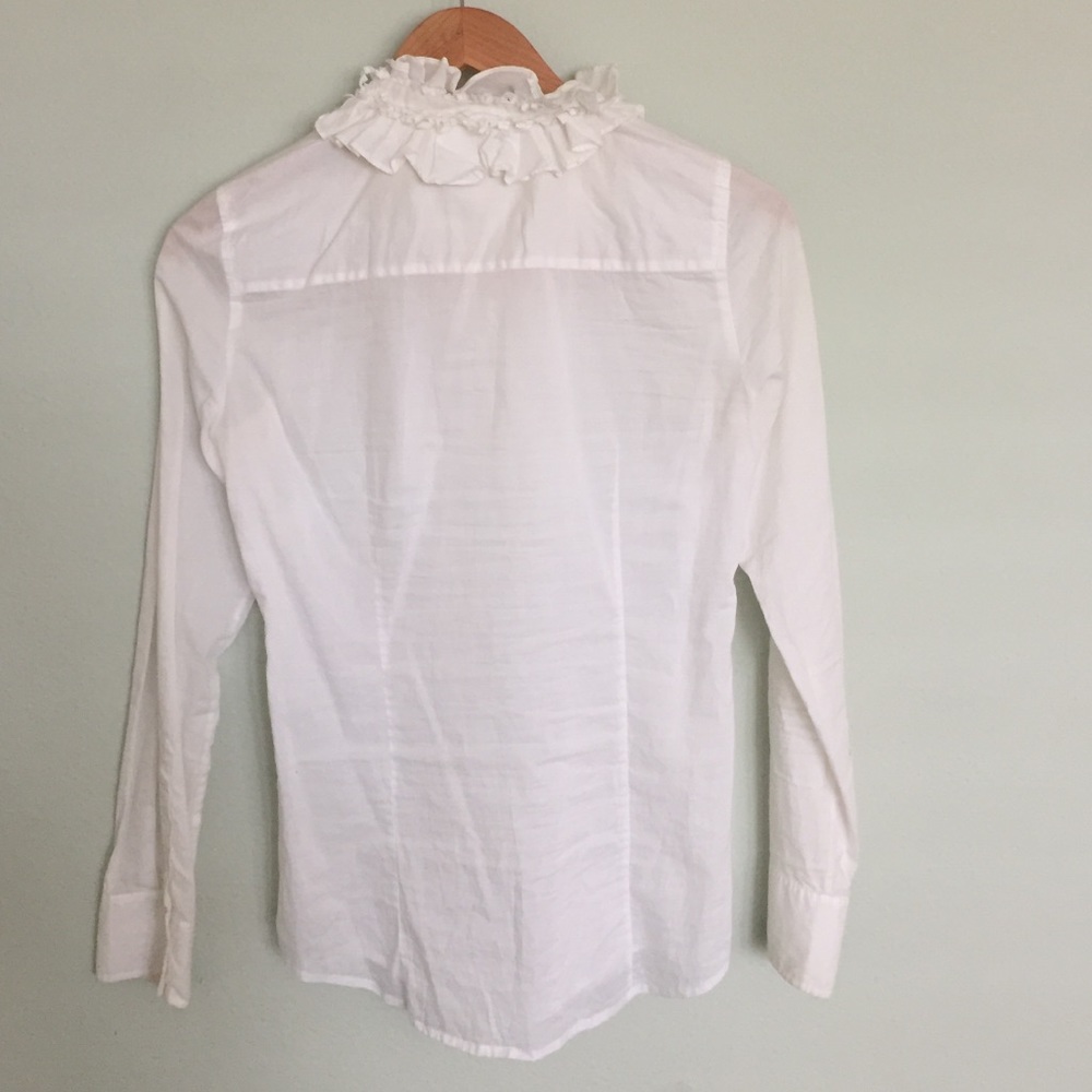 J.Crew Ruffled Button Down Top - Picture 2 of 3